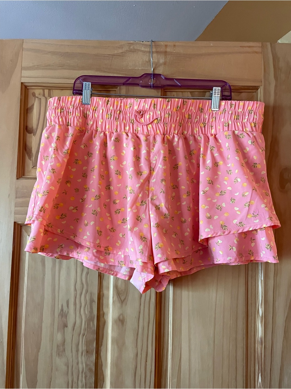 JoyLab Pink Floral Layered Ruffle Shorts